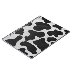 Carnet Impression noire et blanche de la vache