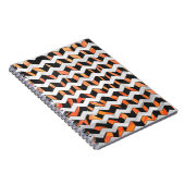Carnet Impression noire et orange Zebra (Côté Droit)