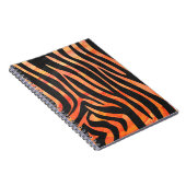 Carnet Impression noire et orange Zebra (Côté Droit)