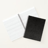Carnet Impression numérique de cuir noir (Intérieur)