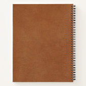 Carnet Impression numérique en cuir Brown clair (Dos)