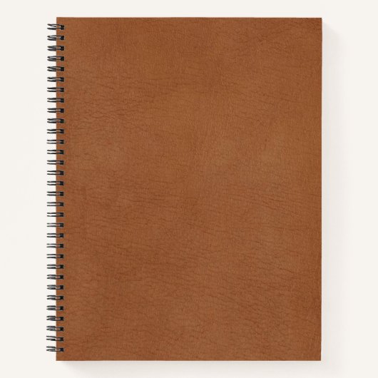 Carnet Impression numérique en cuir Brown clair (Devant)