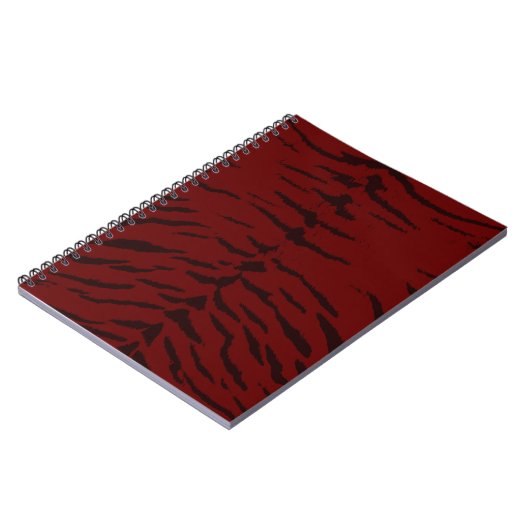 Carnet Impression numérique rouge Tiger (Côté gauche)