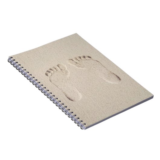 Carnet Impression pieds nus dans le sable (Côté Droit)