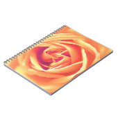 Carnet Impression rose orange doux (Côté gauche)