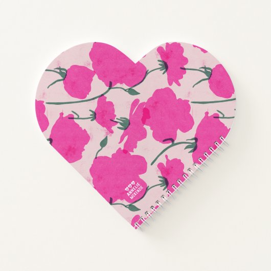 Carnet Impression rose rose rose (Dos)