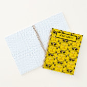 Carnet Impression singe mignon et banane (Intérieur)