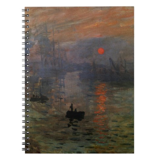 Carnet Impression Sunrise par Claude Monet, Art Vintage (Devant)