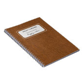 Carnet Impression sur tissu en denim bronze minimal chic (Côté Droit)