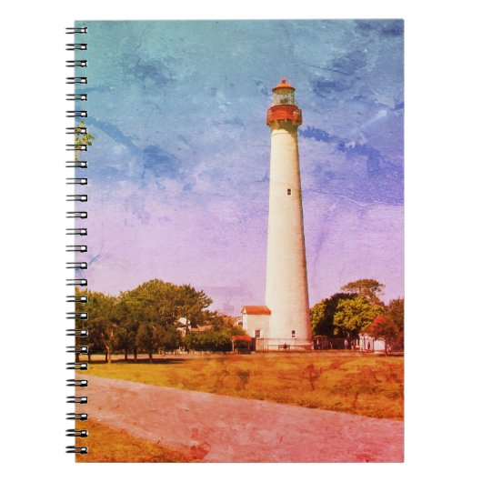 Carnet Impression sur toile du phare de Cape May (Devant)