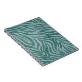 Carnet Impression turquoise vert Zebra (Côté Droit)
