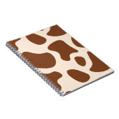 Carnet Impression vache rose et marron (Côté Droit)