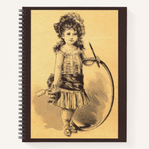 Carnet Impression victorienne pour petite fille