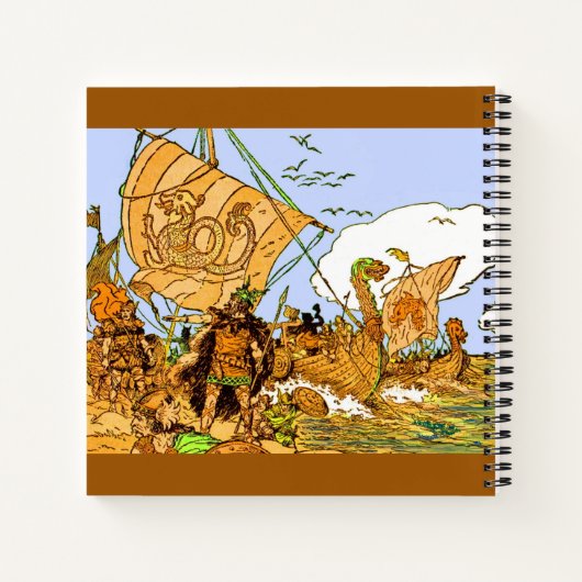 Carnet Impression vikings (Dos)