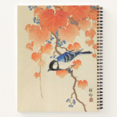 Carnet Impression vintage d'aquarelle japonaise (Dos)