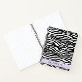 Carnet Impression Zèbre, Grilles, Noir Et Blanc, Votre No (Intérieur)