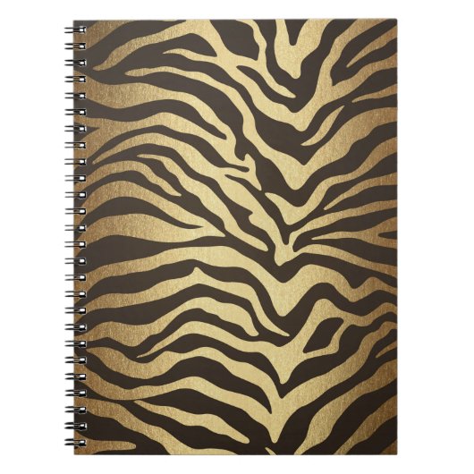 Carnet Impression Zèbre Peau d'Animal Imprimé Glamour Mod (Devant)