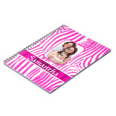 Carnet Impression zèbre rose (Côté gauche)