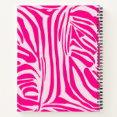 Carnet Impression zèbre rose (Dos)