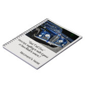 Carnet Impressionnant Blue Antique Car, Fête des pères Sp (Côté gauche)