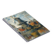 Carnet impressionniste hollandais Windmill Harbour (Côté Droit)