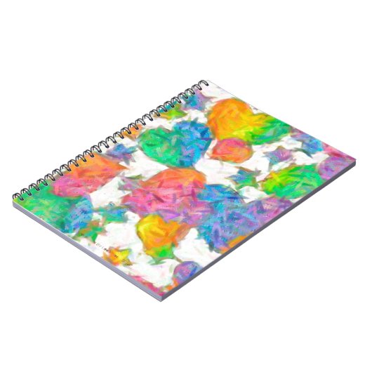 Carnet Impressionniste Pastel Valentine Hearts (Côté gauche)