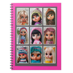 Carnet impressions acryliques de photos de poupées blythe