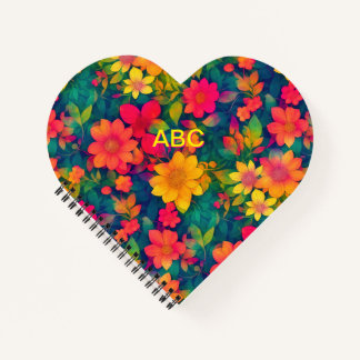 Carnet Impressions de Fleurs rouges délicieuses