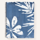 Carnet Impressions tropicales Indigo - Verdure tropicale (Devant)