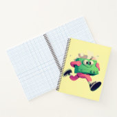 Carnet Imprimante en marche avec papiers volants – Humour (Intérieur)