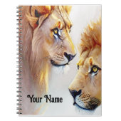 Carnet Imprimantes Lion Retro - Mur d'Art classique (Devant)