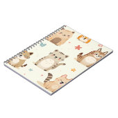 Carnet imprimé animal mignon (Côté gauche)