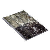 Carnet Imprimé blanc sur bois brun (Côté Droit)
