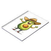 Carnet imprimé de cowboy vert mignon (Côté gauche)