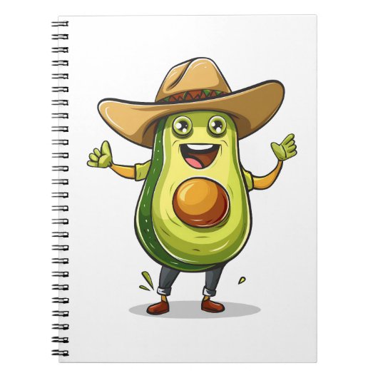 Carnet imprimé de cowboy vert mignon (Devant)