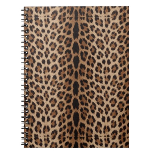 Carnet 🐆 Imprimé Léopard Classique de Luxe Style de Mode (Devant)