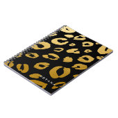 Carnet imprimé léopard guépard doré (TOUTE COULEUR (Côté gauche)
