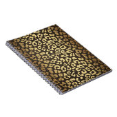 Carnet Imprimé peau d'animal guépard léopard moderne glam (Côté Droit)