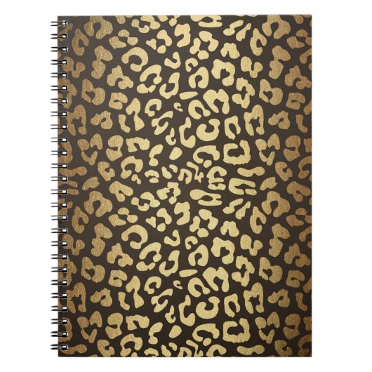 Carnet Imprimé peau d'animal guépard léopard moderne glam (Devant)