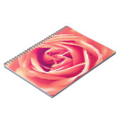 Carnet imprimé rose corail (Côté gauche)
