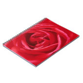 Carnet imprimé rose rouge (Côté gauche)