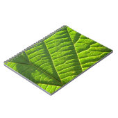 Carnet imprimé vert cool (Côté gauche)