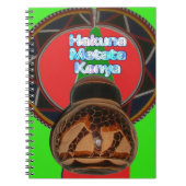 Carnet Imprimer Hakuna Matata Kenya Art (Devant)