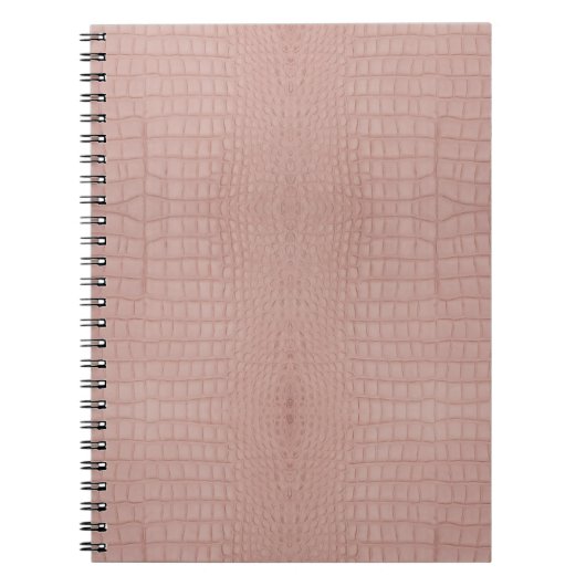 Carnet Imprimer l'alligator rose (Devant)