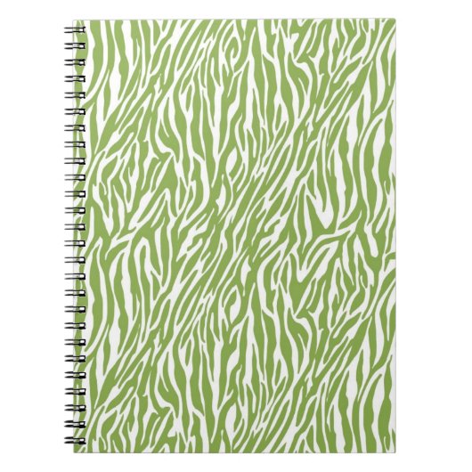 Carnet Imprimer Safari vert Zebra (Devant)