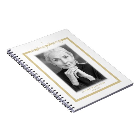 Carnet In Love Memory B&W Golden Photo Service Cher (Côté Droit)