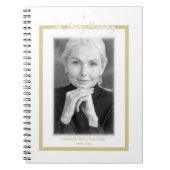 Carnet In Love Memory B&W Golden Photo Service Cher (Devant)