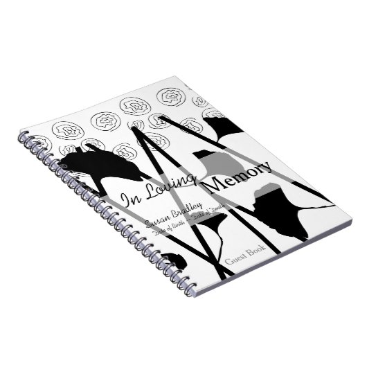 Carnet In Love Memory Ginkgo 2 Memorial Guest Book (Côté Droit)