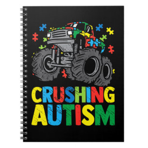 Carnet Incroyable camion monstre écrasant l'autisme