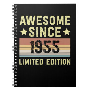 Carnet Incroyable depuis 1955 Rétro 67 Ans Anniversaire